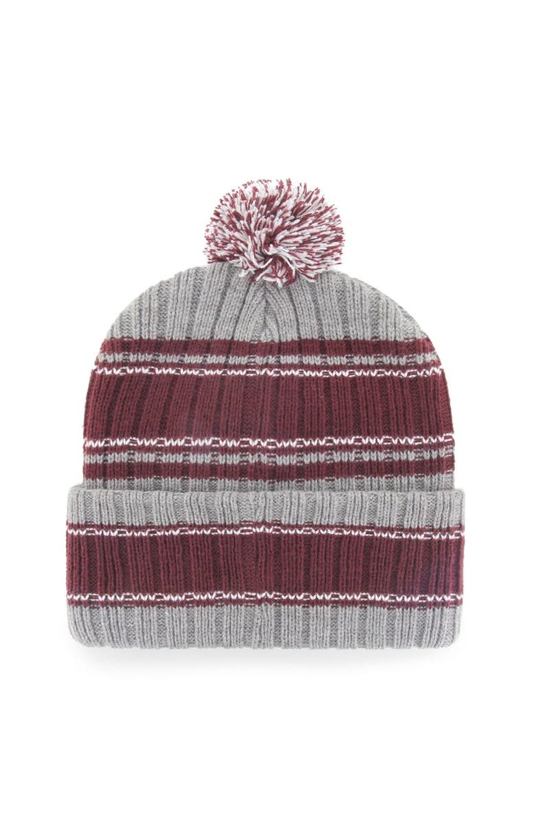 '47 Men's '47 Gray Texas A&M Aggies Rexford Cuffed Knit Hat with Pom, Alternate, color, Gray
