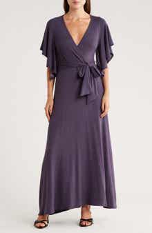GO COUTURE Wrap Maxi Dress