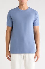 DENIM AND FLOWER Geometric Textured Knit T-Shirt