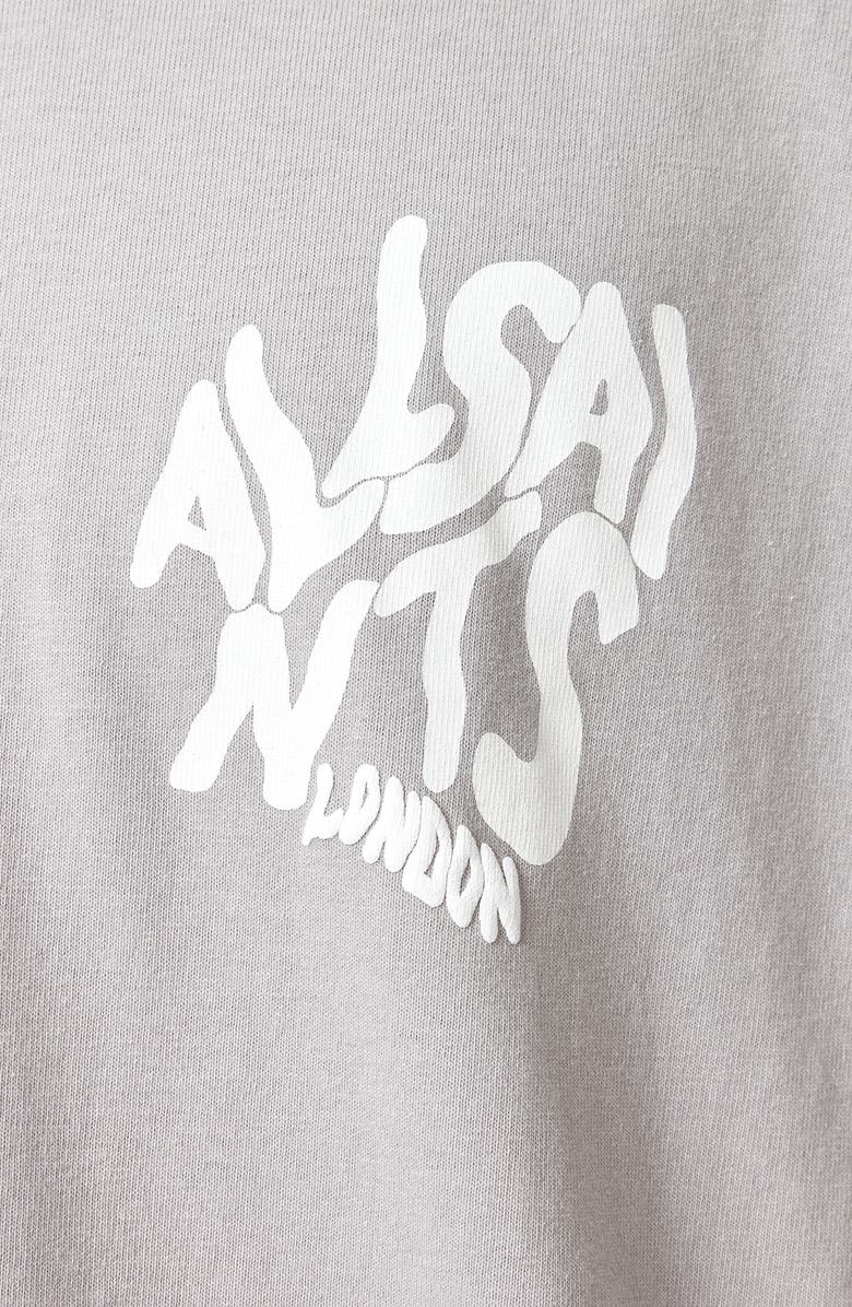 AllSaints Orlando Logo Oversize Graphic T-Shirt, Alternate, color, Carbon Grey