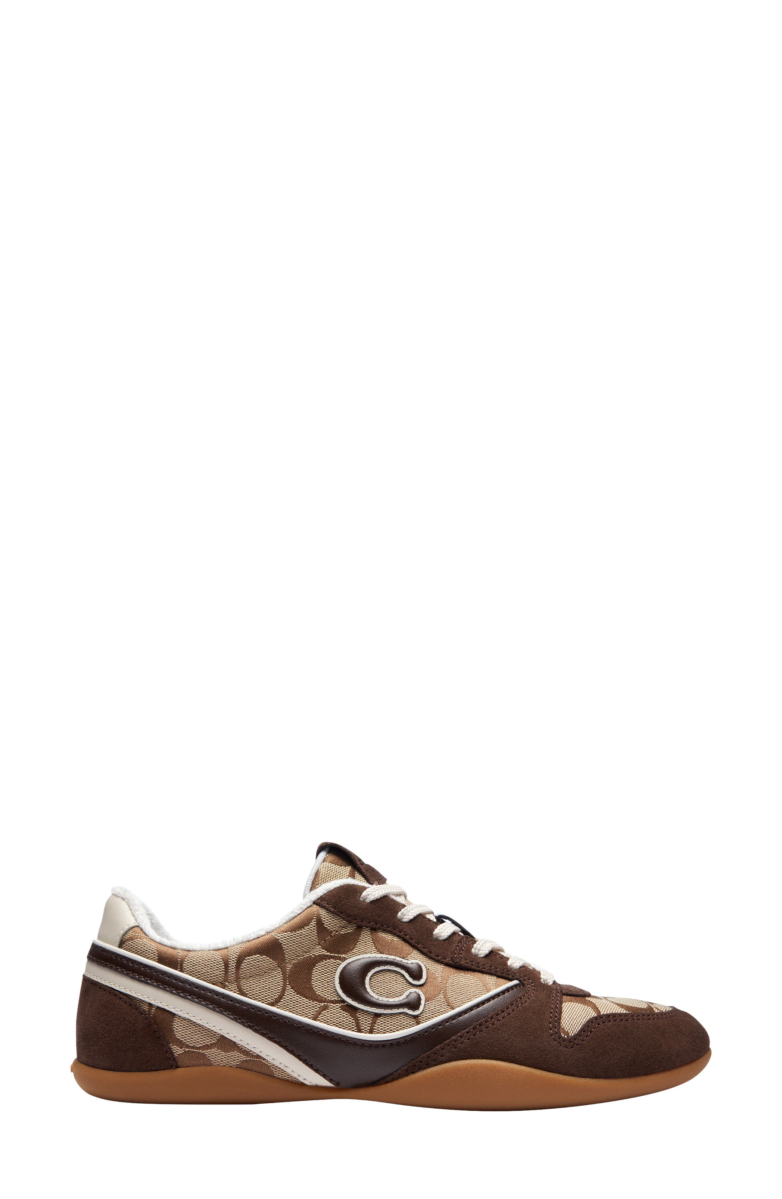 Track Sneaker, Alternate, color, TAN/ DARK CHOCOLATE