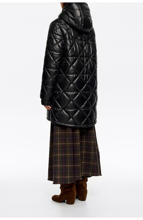 Bimba Y Lola Straight Hooded Puffer In Multi