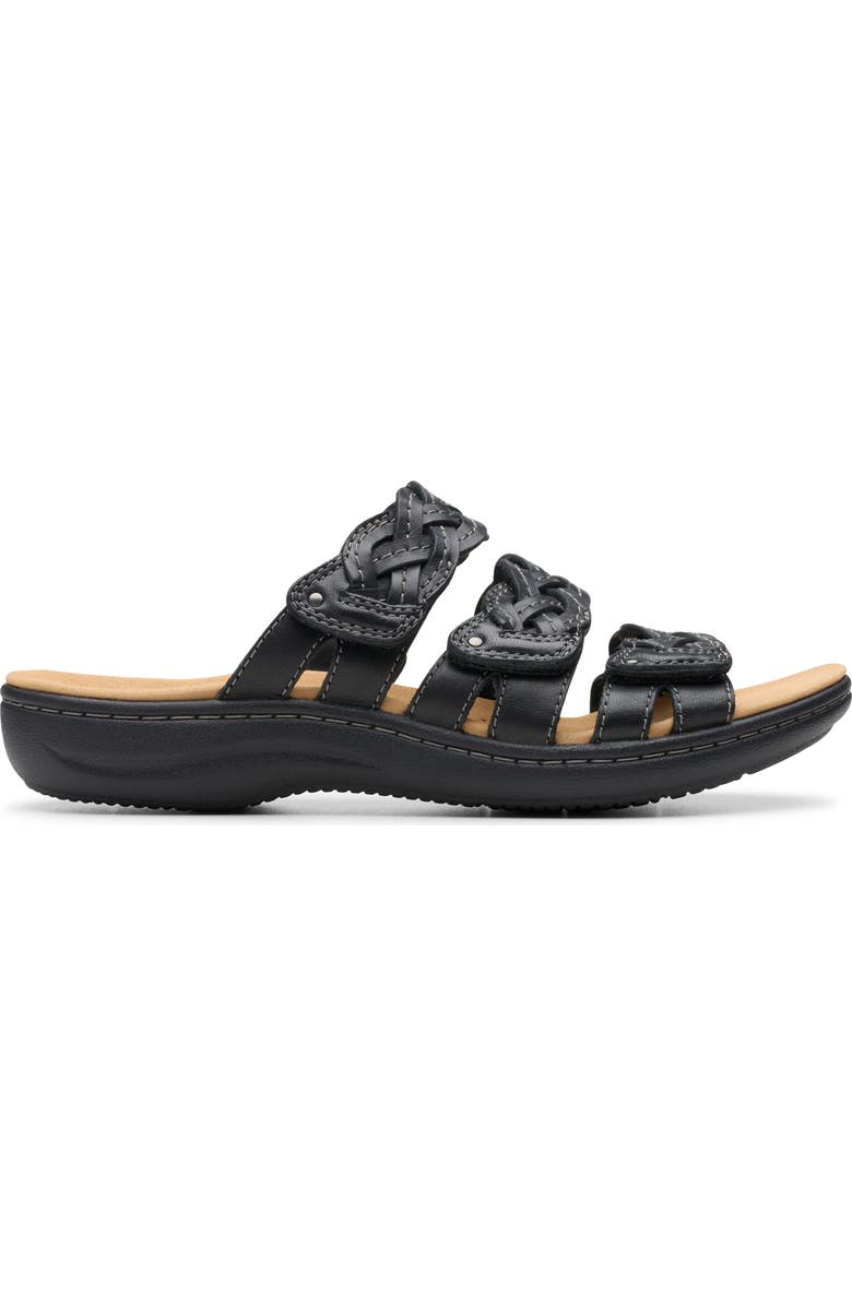 Clarks<sup>®</sup> Laurieann Rio Sandal, Alternate, color, Black Leather