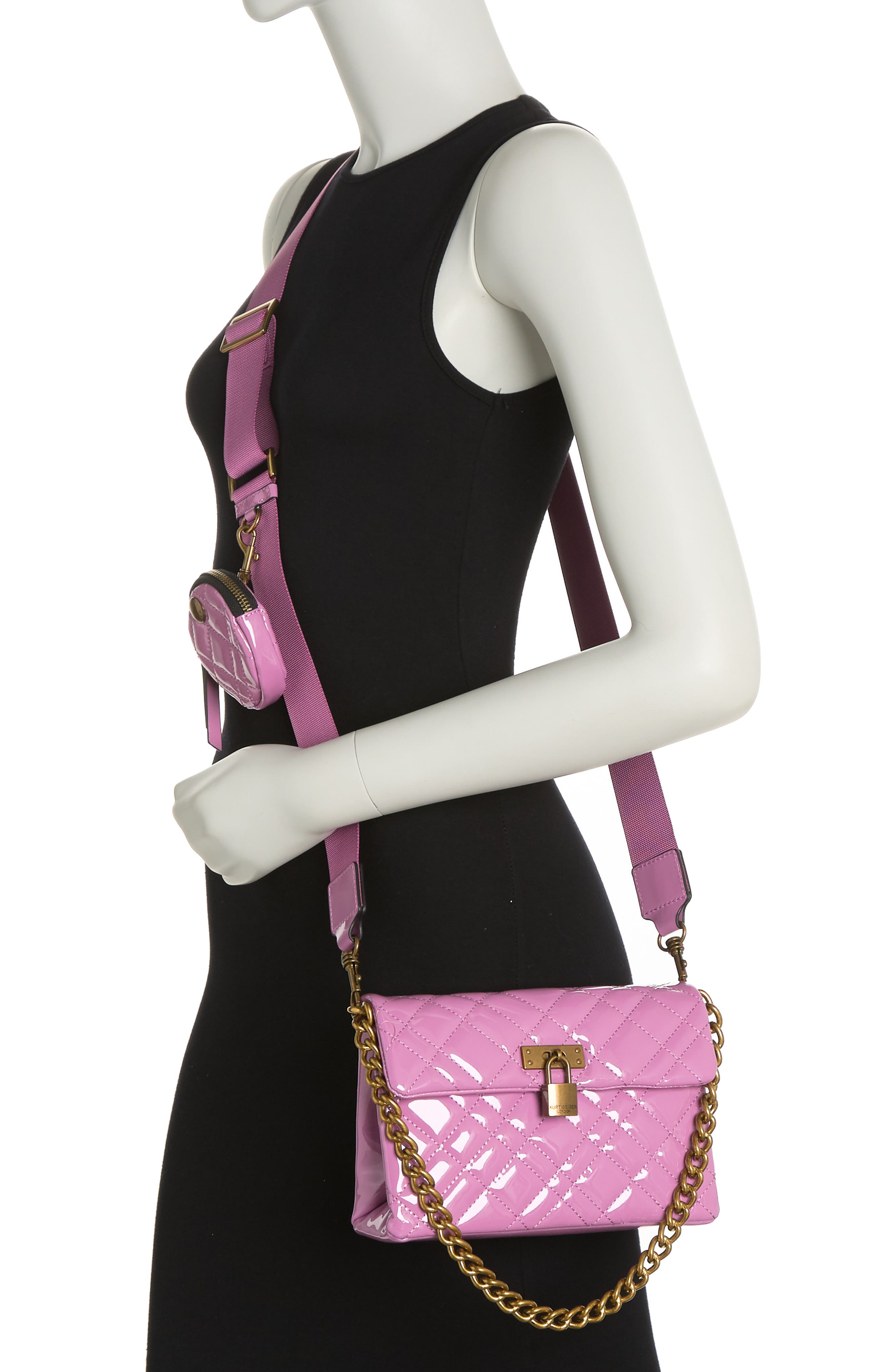 Kurt Geiger London Medium Brixton Lock Convertible Crossbody Bag ...