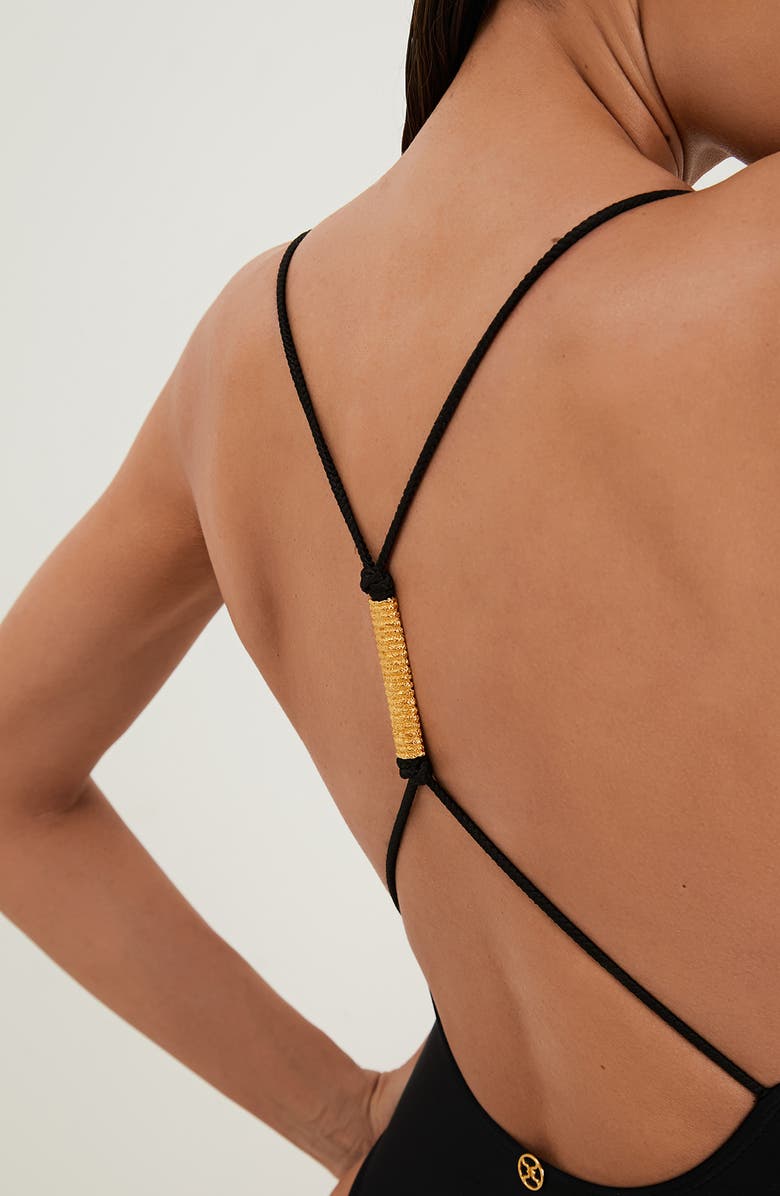 ViX Paula Hermanny Stacy One-Piece Swimsuit, Alternate, color, Black