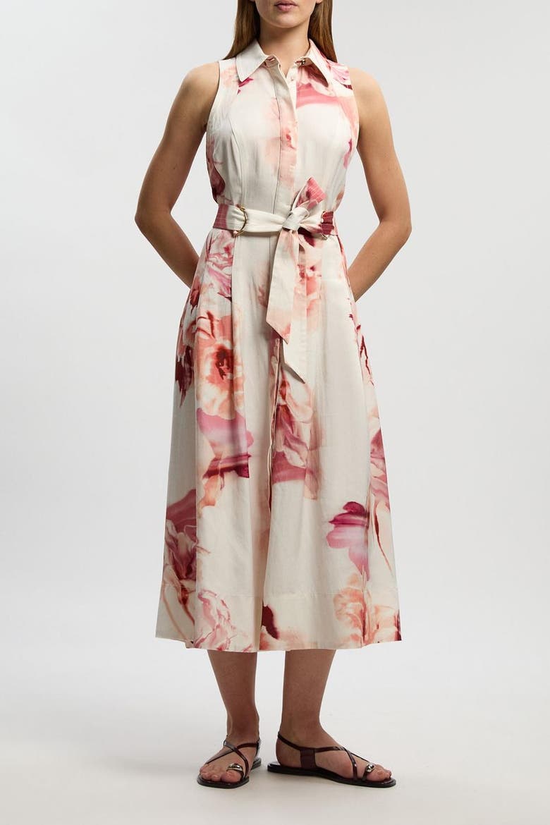 Floral Halter Midi Dress, Alternate, color, Floral