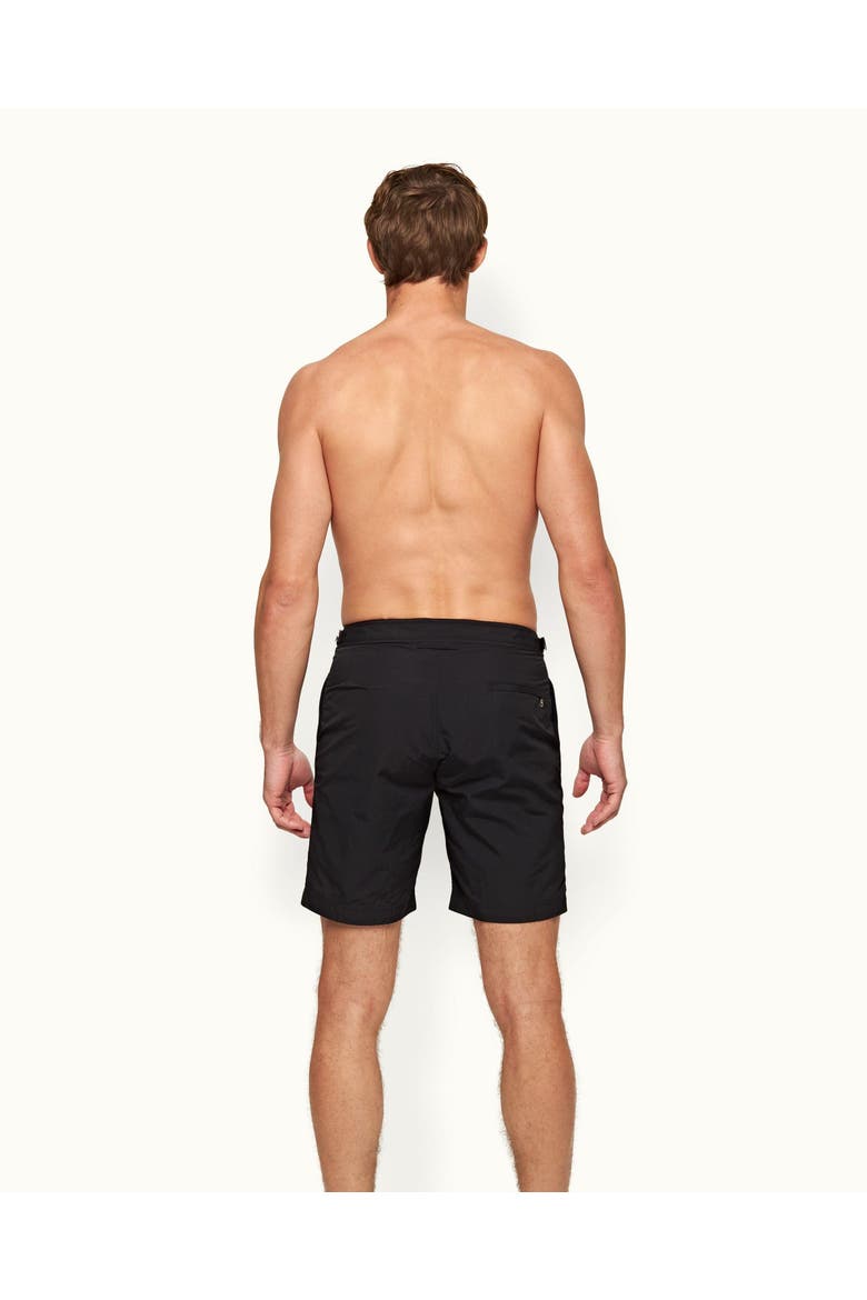 Dane Longest-Length Swim Shorts, Alternate, color, Black