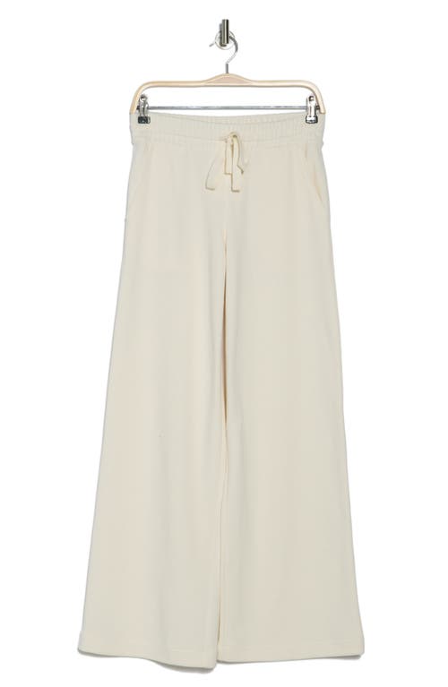CASLON CASLON® DRAWSTRING COTTON BLEND PIQUE WIDE LEG PANTS