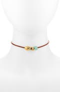 Madewell Charm Leather Choker Necklace