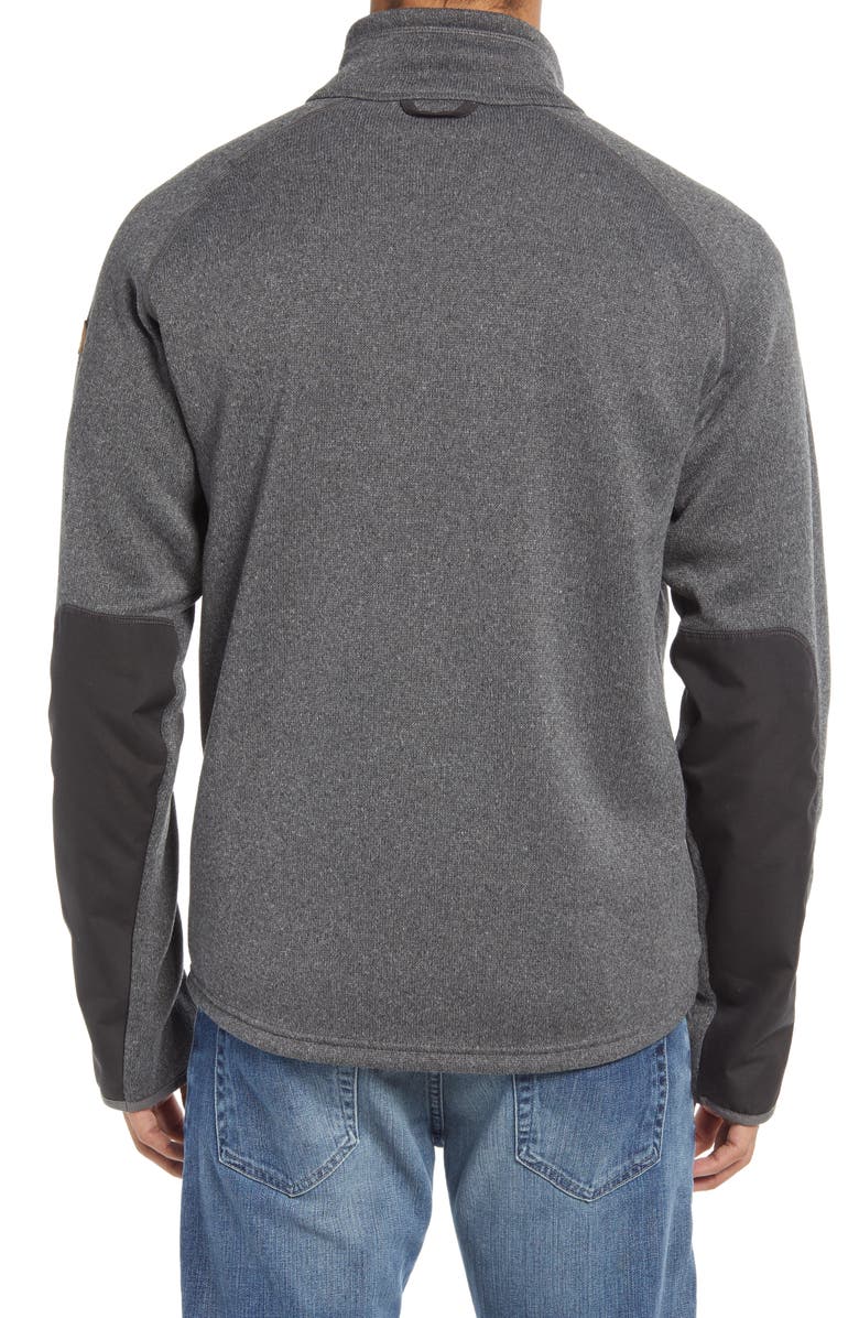 Fjällräven Övik Fleece Zip Sweater, Alternate, color, Dark Grey