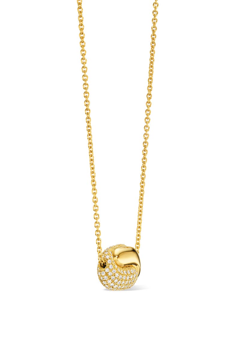 Pamela Zamore Holos Small Hug 18K Gold & Diamond Pendant Necklace, Alternate, color, Yellow Gold