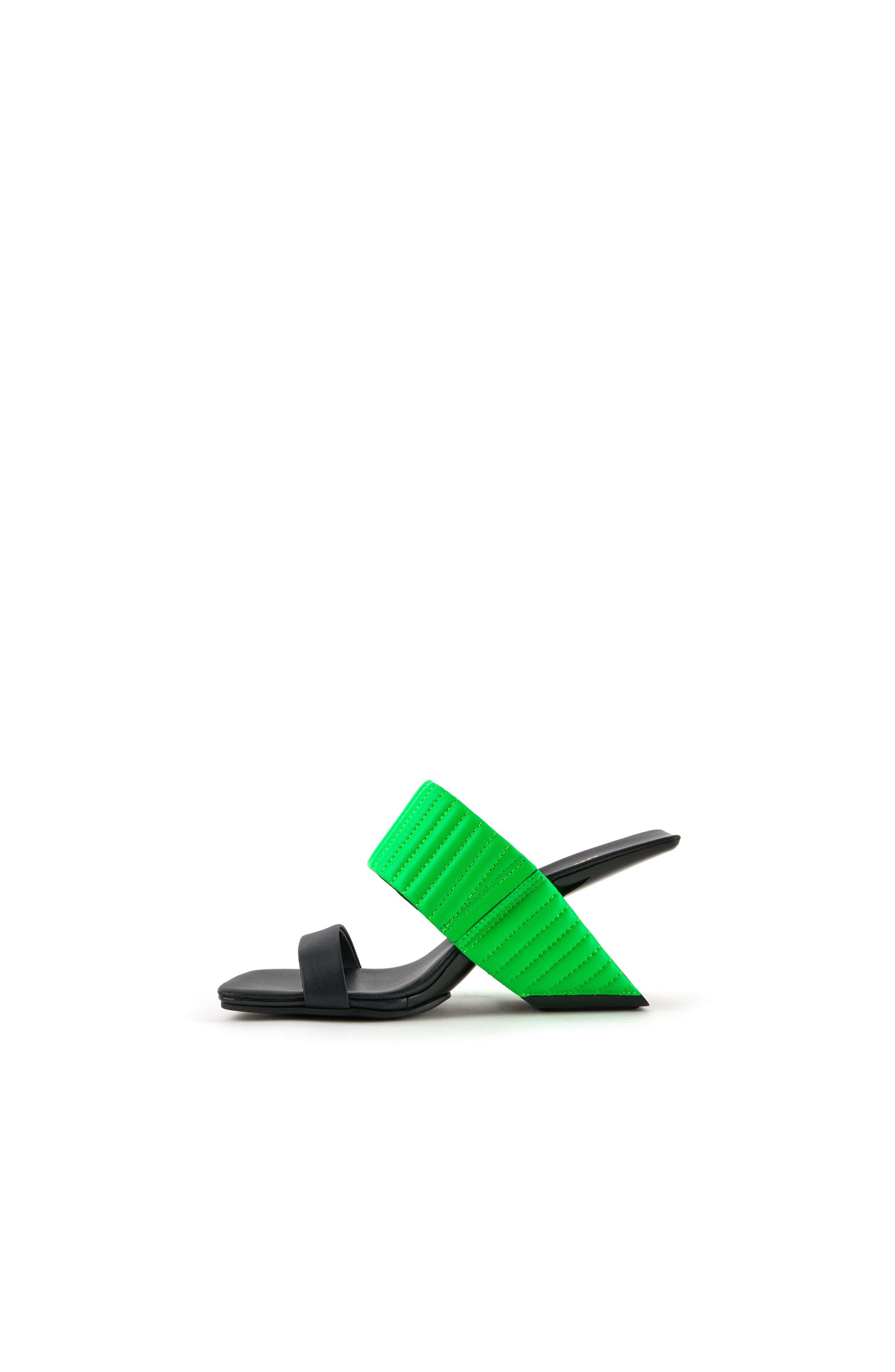 Loop Hi Puffier Sandals, Alternate, color, Fluo Green Puffier
