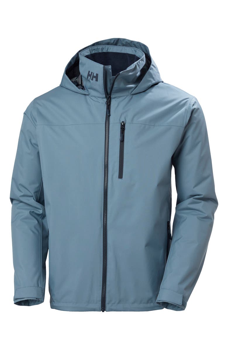 Helly Hansen Hooded Crew 2.0 Waterproof Midlayer Sailing Jacket, Alternate, color, Washed Navy