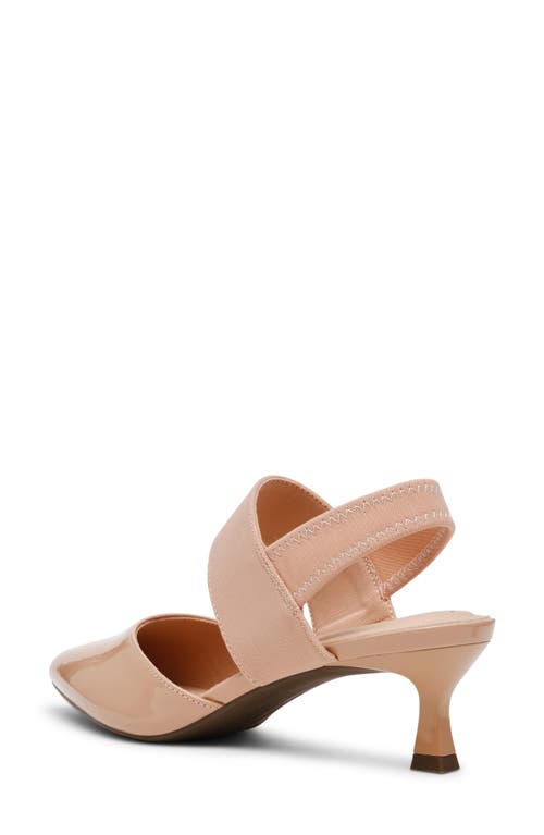 Anne Klein Izel Pointed Toe Pump In Natural Patent