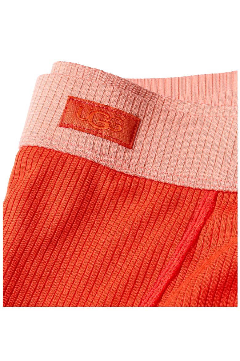 Alexiah Rib Lounge Boy Shorts, Alternate, color, LOBSTER/ PETAL