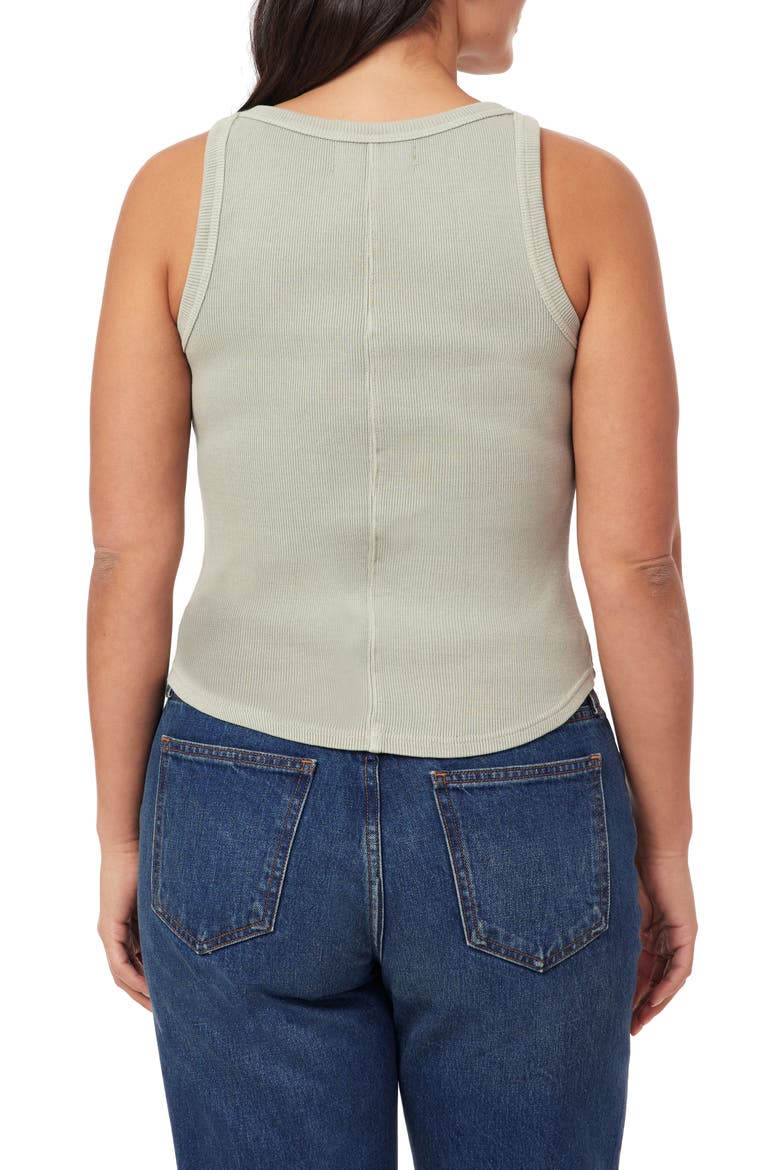 Embroidered Ribbed Tank, Alternate, color, BELIGIAN BLOCK- OLIVES
