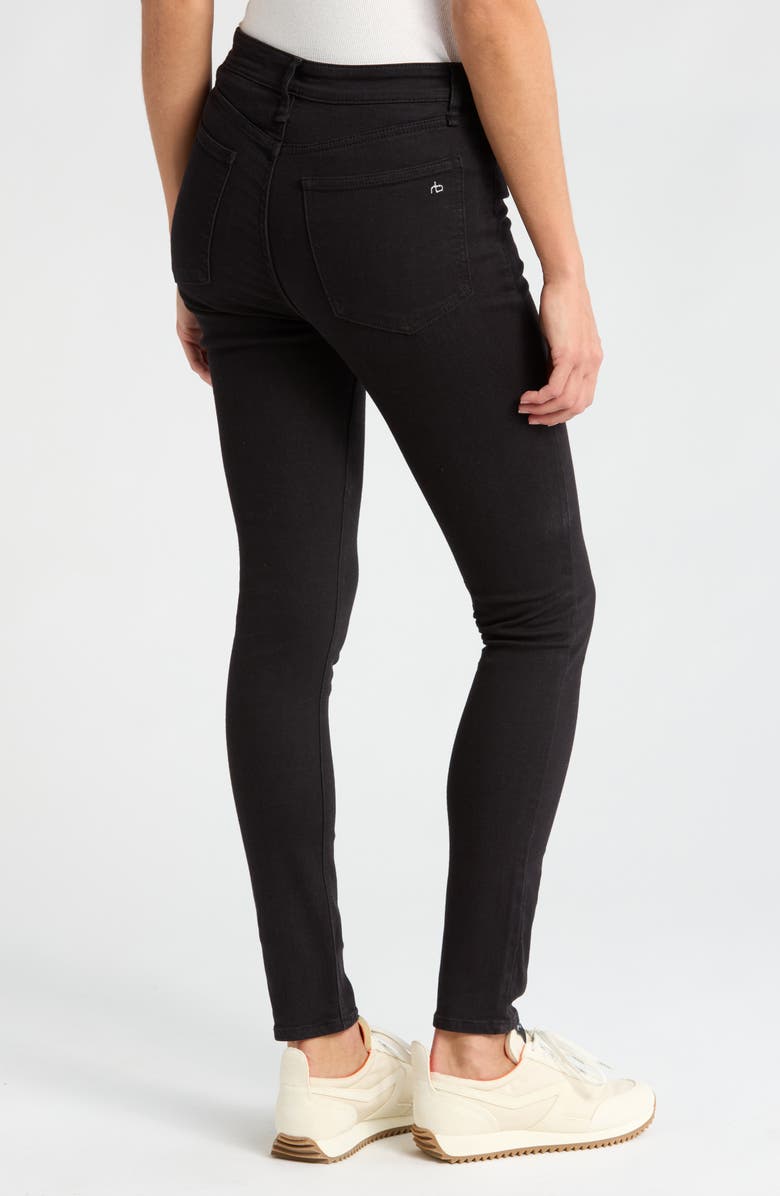 rag & bone Tina High Waist Skinny Jeans, Alternate, color, Black
