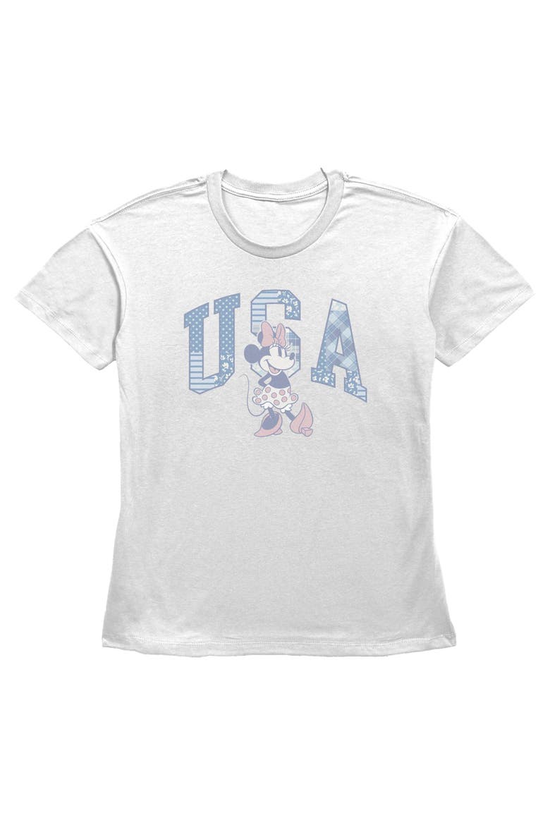 Women's American Sweetheart Pose Short Sleeve Straight Fit T-Shirt, Main, color, White