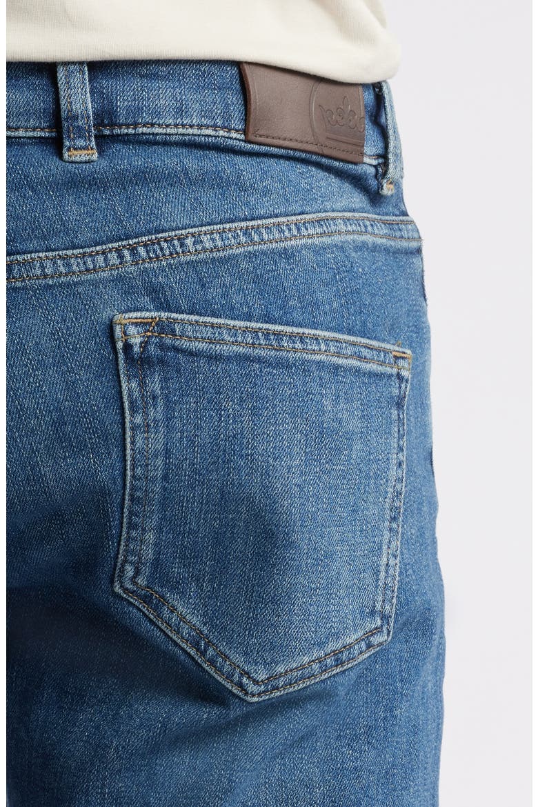 Crown Crafted Washed Five Pocket Straight Leg Jeans, Alternate, color, TRUE BLUE WASH