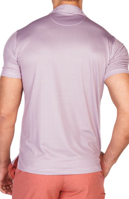 Tailorbyrd Mini Dots Performance Golf Polo In Purple