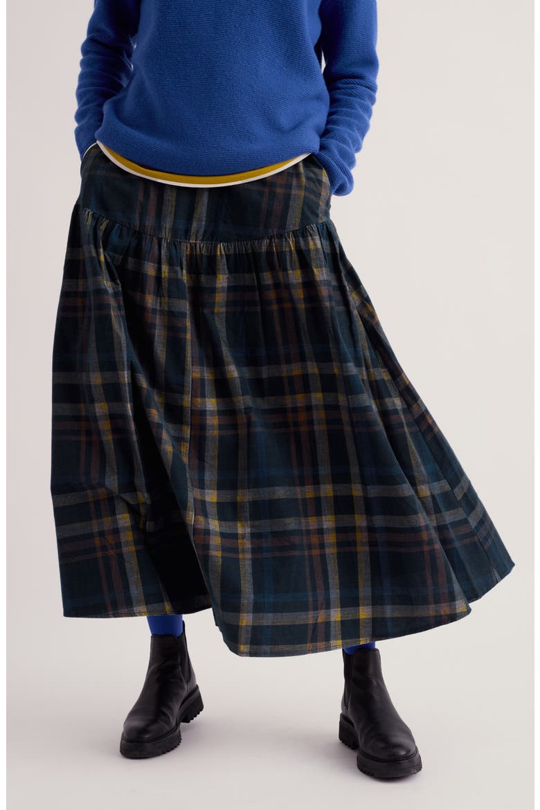 Hamlyn Midi Skirt, Main, color, HONESTY BRIGHT MARINE