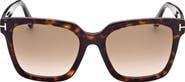 TOM FORD Selby 55mm Square Sunglasses