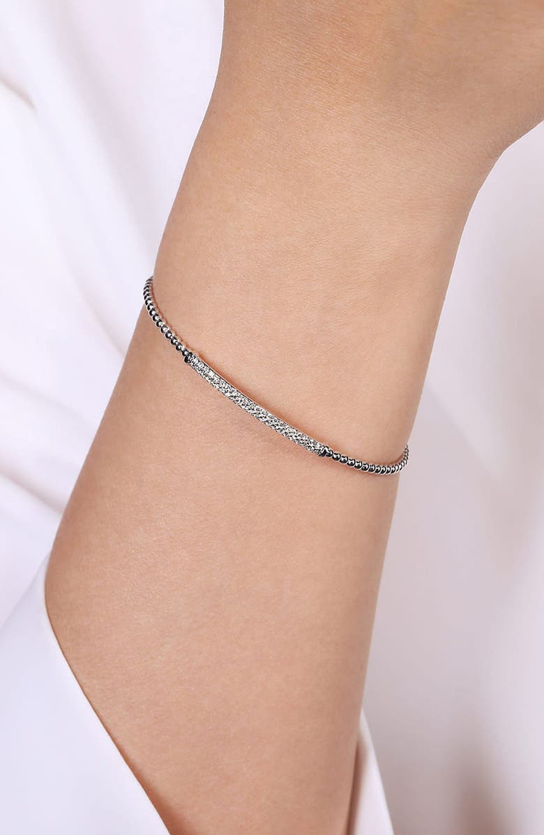 Gabriel & Co. Bujukan Diamond Beaded Cuff Bracelet, Alternate, color,