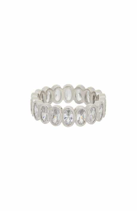 Topaz Bezel Band Ring