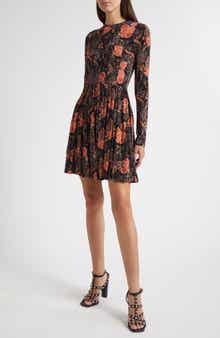 Ulla Johnson Bendetta Floral Print Long Sleeve Minidress