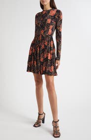 Ulla Johnson Bendetta Floral Print Long Sleeve Minidress