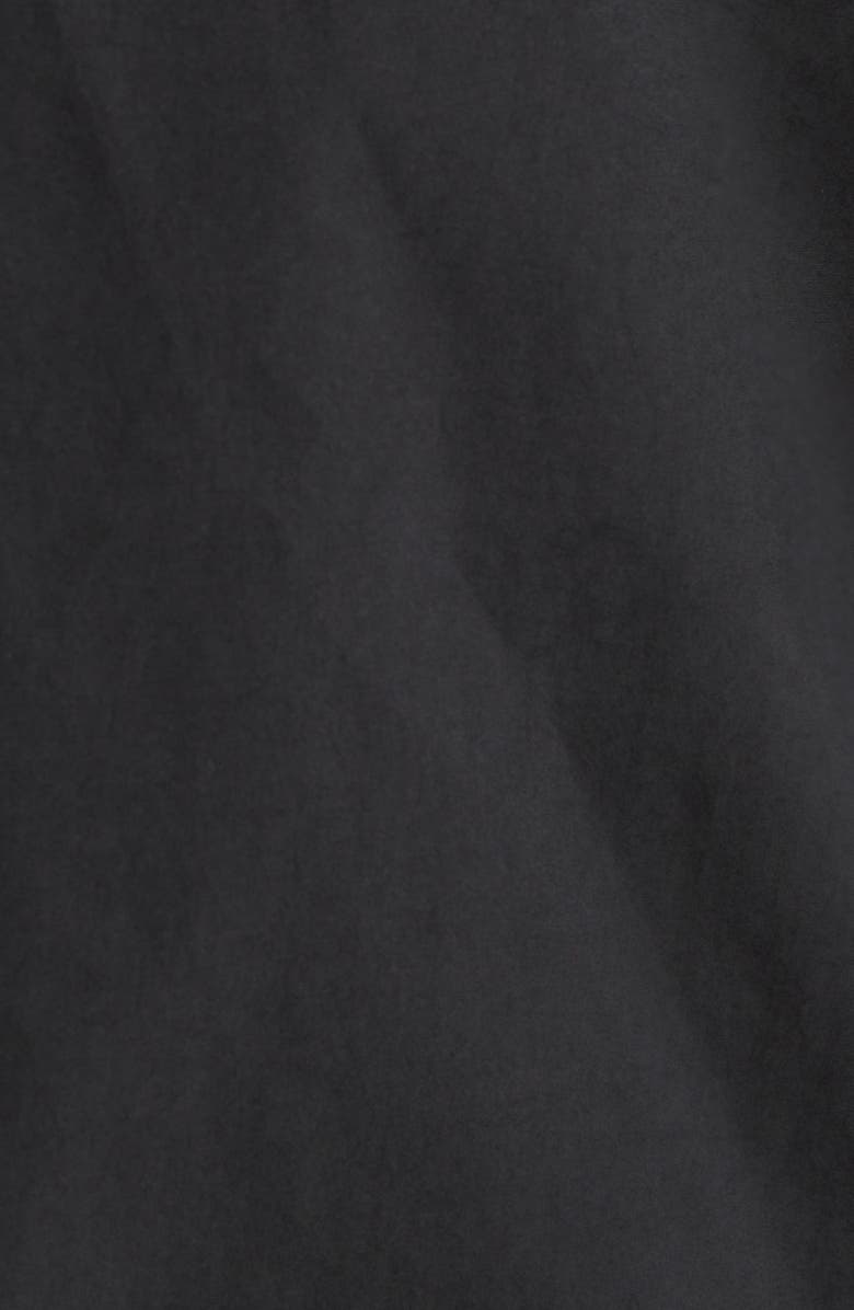 Alexander Wang Zip Sleeve Oversize Crop Track Jacket, Alternate, color, Black