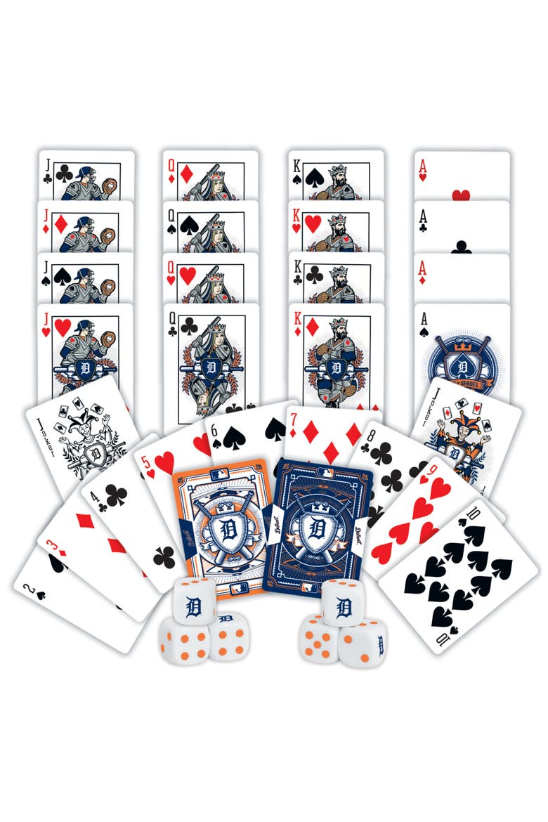 Detroit Tigers Playing Cards & Dice, Alternate, color, Multicolor