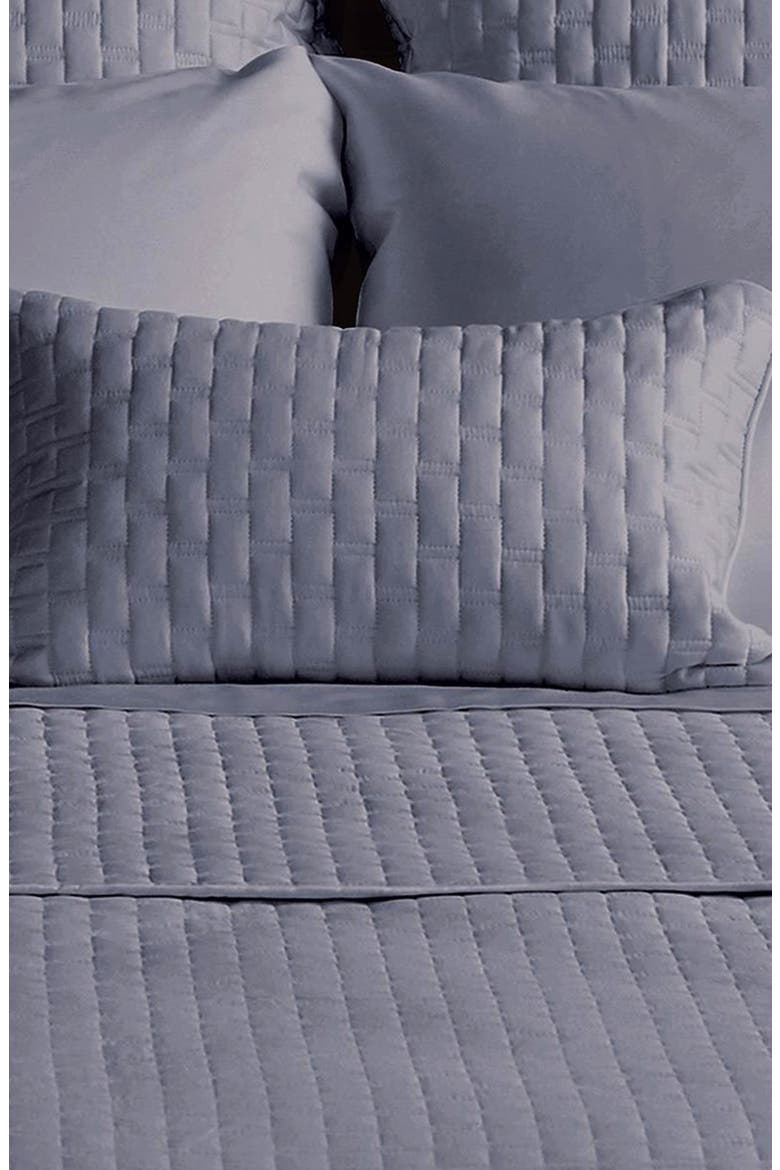 Quilted Throw Pillow, Alternate, color, PLATINUM