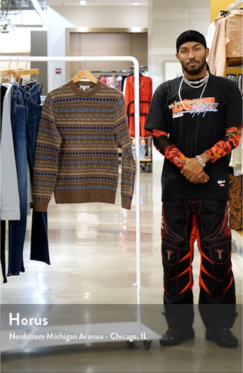 Fair Isle Donegal Crewneck Sweater, sales video thumbnail