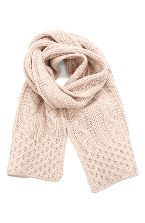Chunky Cable Knit Scarf