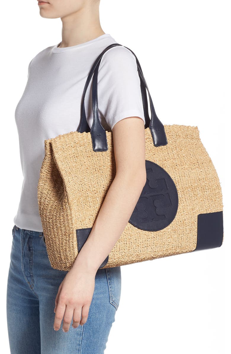 Tory Burch Ella Straw Tote, Alternate, color,