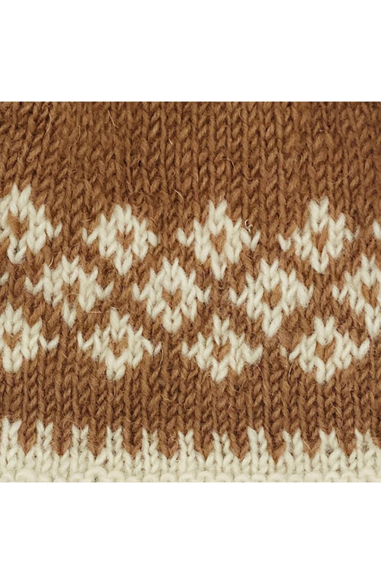 Feelgoodz Hand-Knit Jaya Harlequin Wool Half Mitten, Alternate, color, Haven