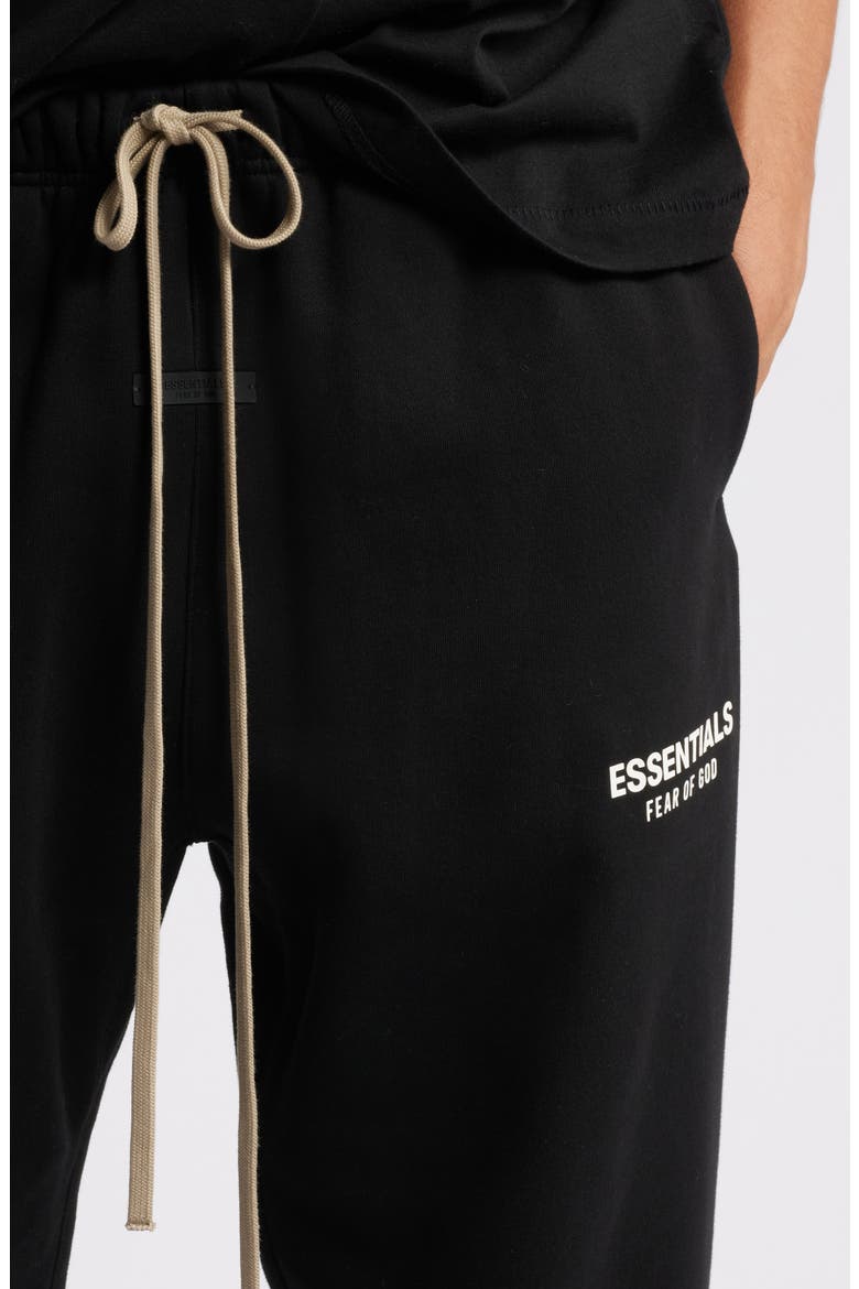 Cotton Blend Fleece Sweatpants, Alternate, color, BLACK