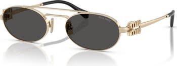53mm Oval Sunglasses