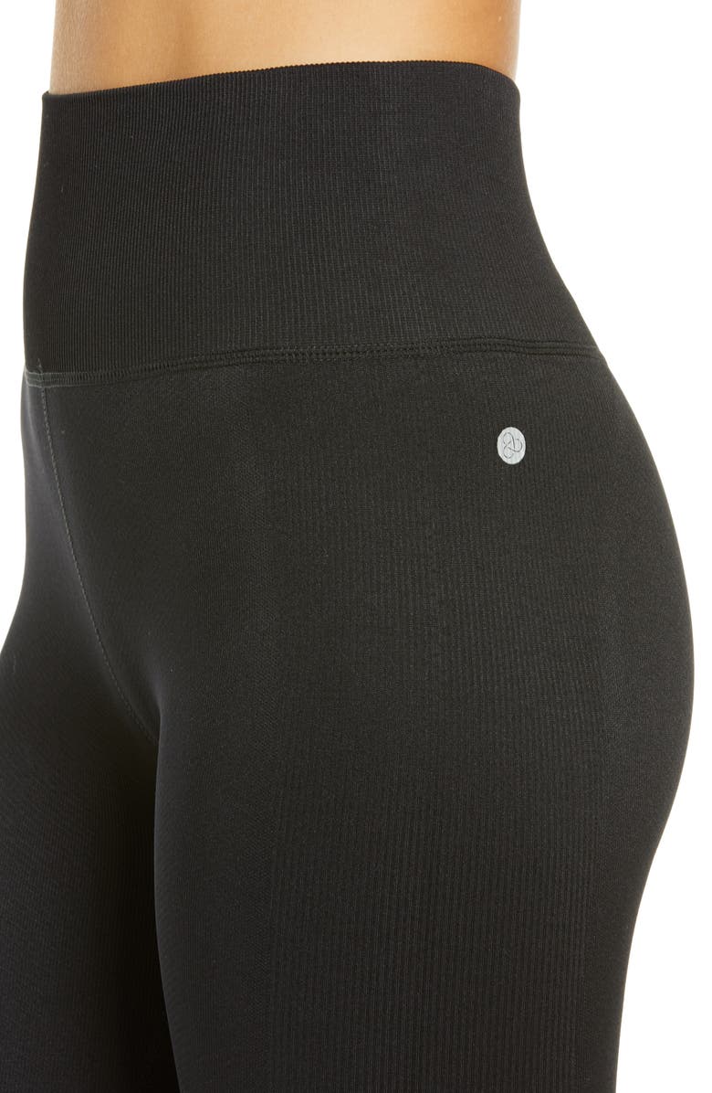 Zella Women's Tipped Seamless Leggings, Alternate, color, 