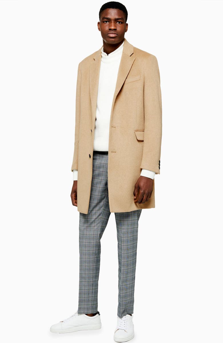 Topman Scott Overcoat, Alternate, color, 