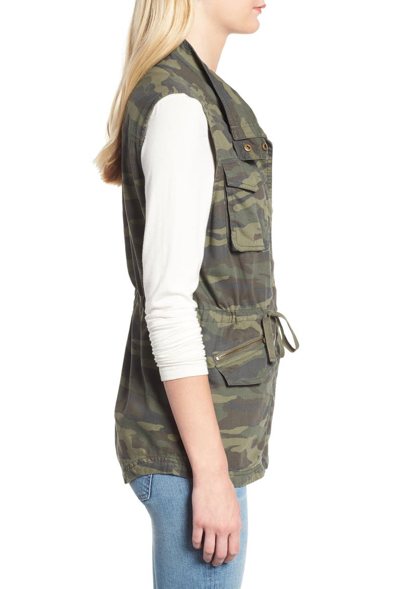 Utility Vest, Alternate, color, OLIVE CAMO PRINT