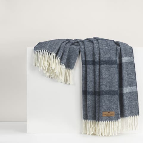 Montauk Stripe Herringbone Throw