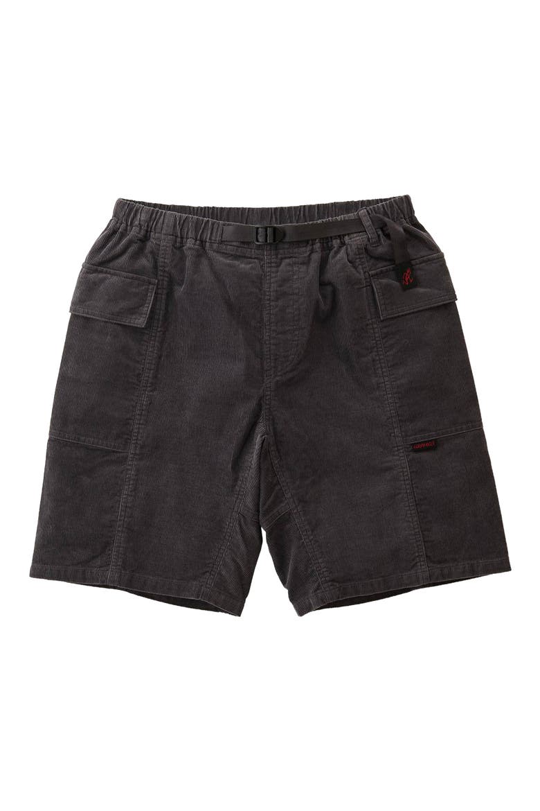 Woven Corduroy Utility Shorts, Alternate, color, CHARCOAL