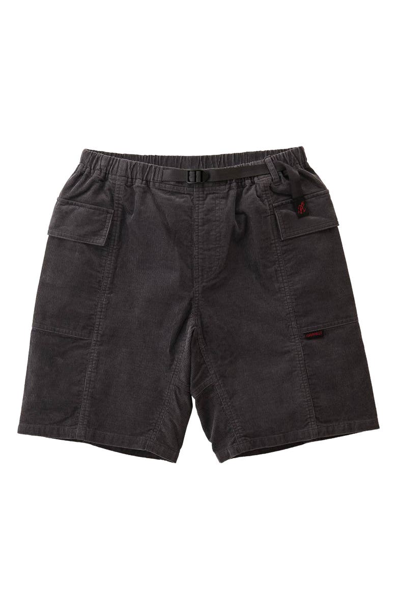 Gramicci Woven Corduroy Utility Shorts, Alternate, color, Charcoal
