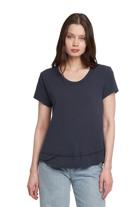 Short Sleeve Mock Layer Tee