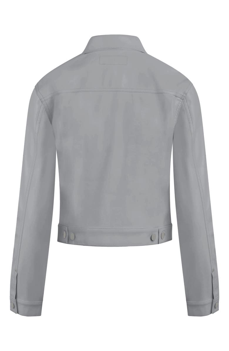 Hudson Jeans Lola Shrunken Coated Trucker Jacket, Alternate, color, 