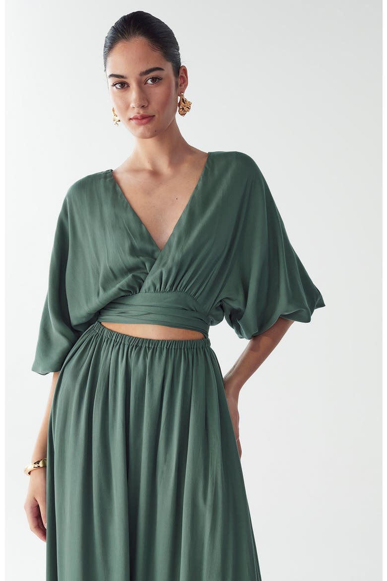Rowe Maxi Dress, Alternate, color, Eucalyptus