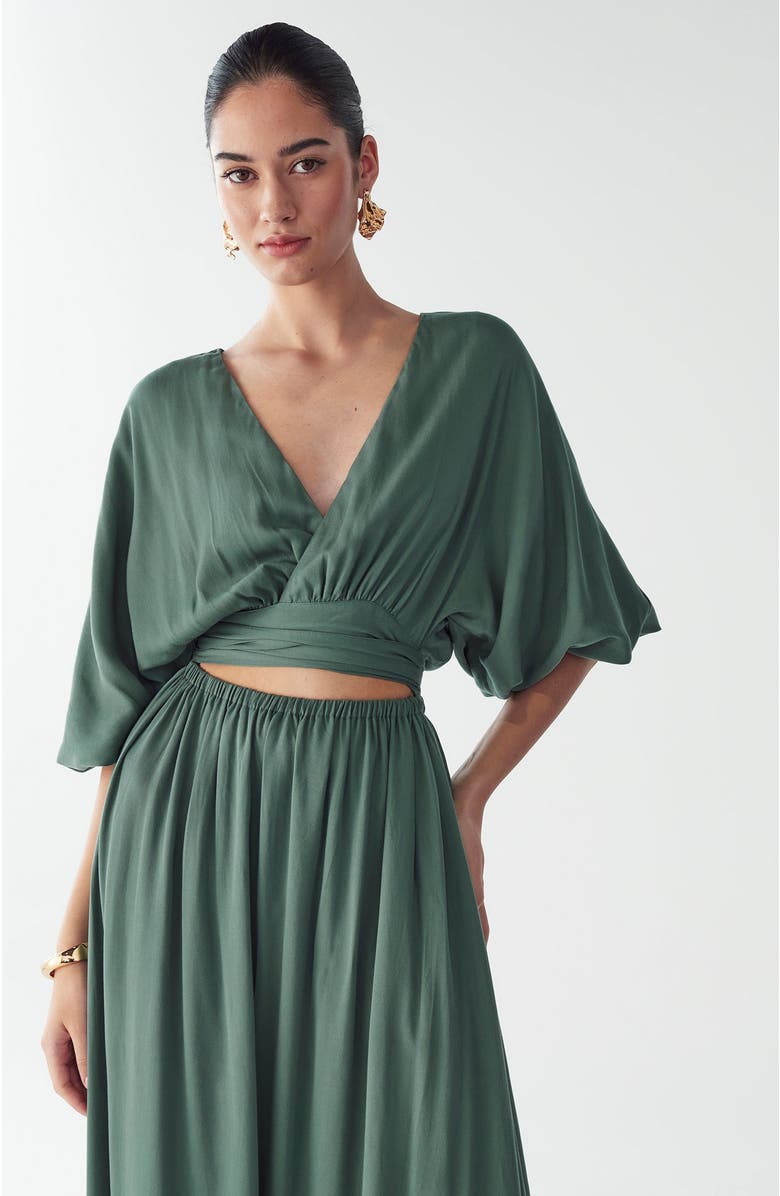 ST MRLO Rowe Maxi Dress, Alternate, color, Eucalyptus