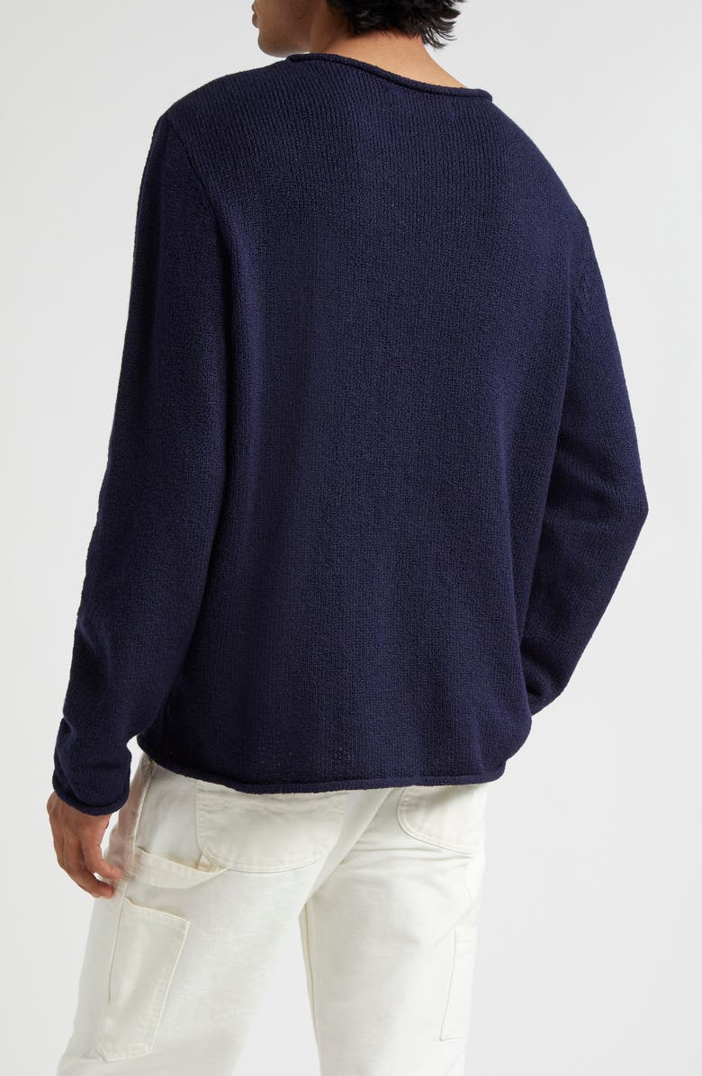The Elder Statesman Gender Inclusive Roll Neck Cotton Sweater, Alternate, color,